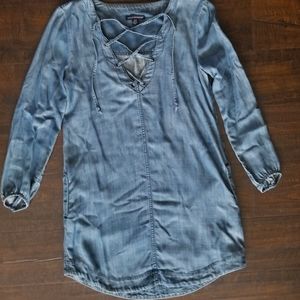 American Eagle Chambray Mini Dress